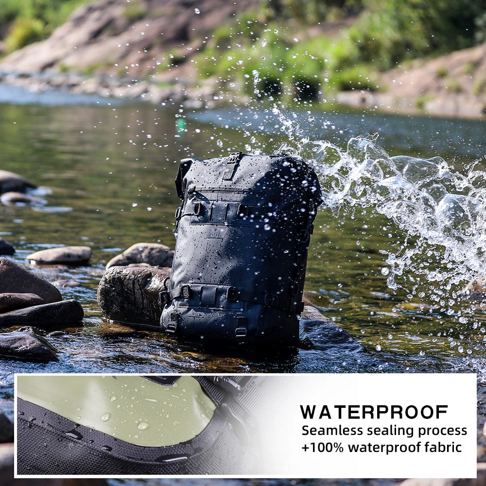 Rhinowalk Motorcycle Backpack Waterproof Bag 8L 15L 30L Motorbike Tail Bag Universal Outdoor Pannier Saddle Bag Accessories