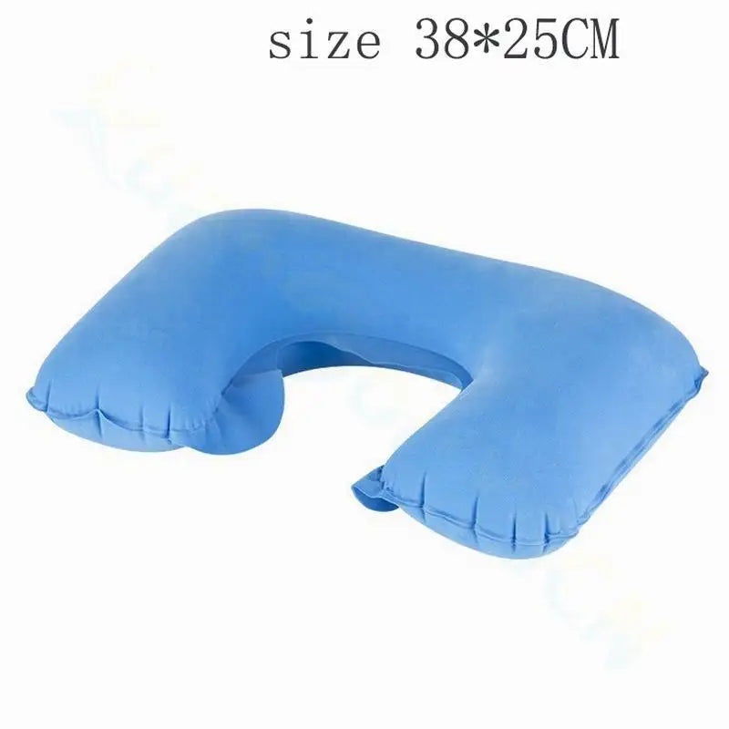 1pcs Functional Inflatable Neck Pillow Inflatable U Shaped Travel Pillow Car Head Neck Rest Air Cushion for Travel Neck Pillow