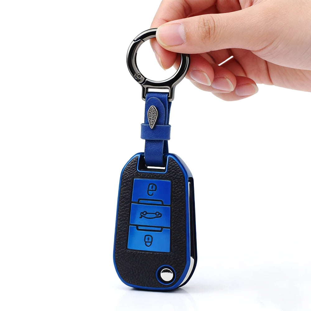 TPU Car Key Case Fob for Opel Corsa D F A E Grandland X Crossland Combo Cap for Citroen C4 Cactus C5 Aircross Berlingo Fob