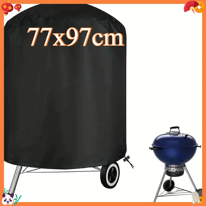 Charcoal Grill Cover, BBQ Grill Cover for Weber Charcoal Kettle Grill, Heavy Duty Outdoor Smoker Cover, Compatible with Holland