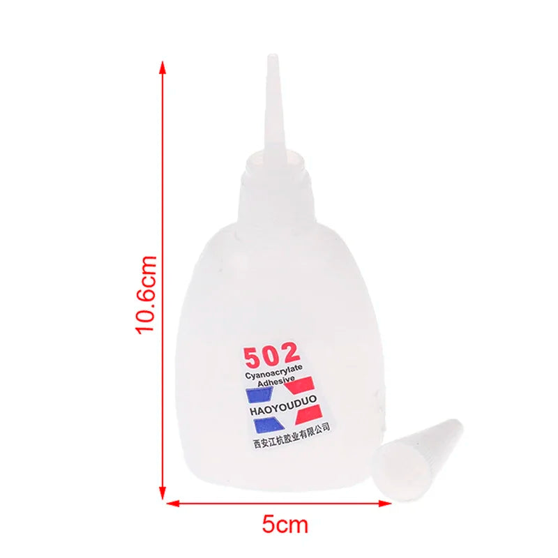 50g Glue Super Liquid Glue 502 Instant Quick-drying Adhesive Strong Glue For Metal Glass Ceramic Stone Wood Leather Plastic Etc