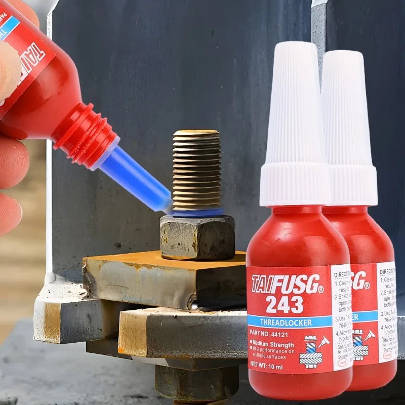 Anaerobic Threadlocker Glue High Strength Anti Loose Fast Curing Screw Locking Agent Sealant for Metal Plastic Bolts Nuts Fixing