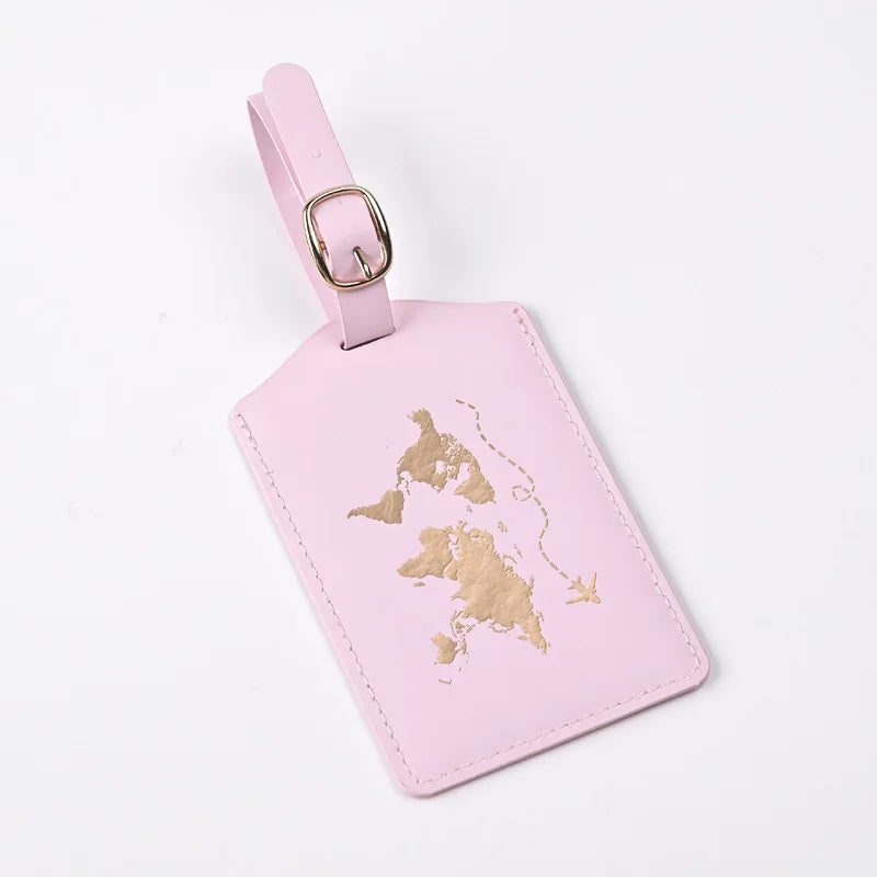 Luggage Tags for Suitcases PU Leather Privacy Protection Bag Tags Travel Accessories Essential