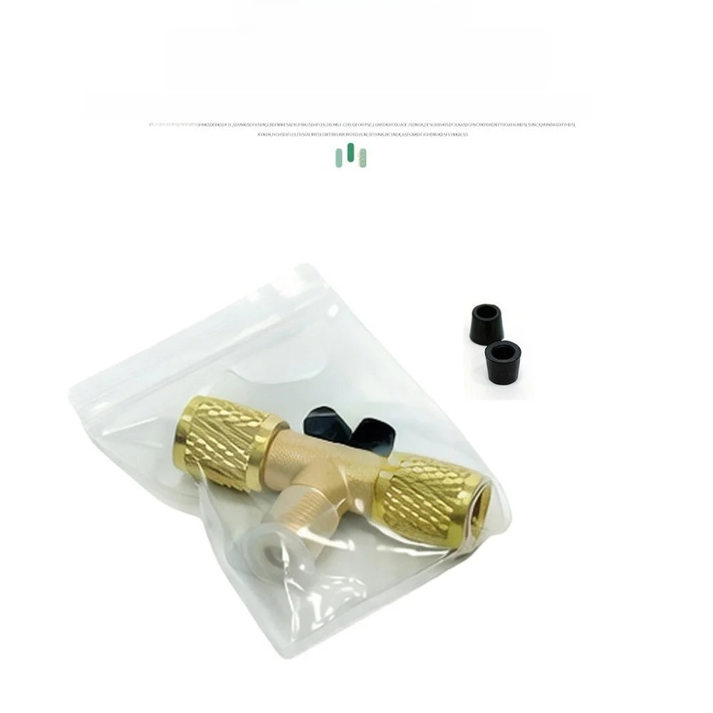 Copper For Vacuum Gauge Tee with 1/4 UNF Thread for Direct Fit For Vacuum Pump Applications and High Pressure Support