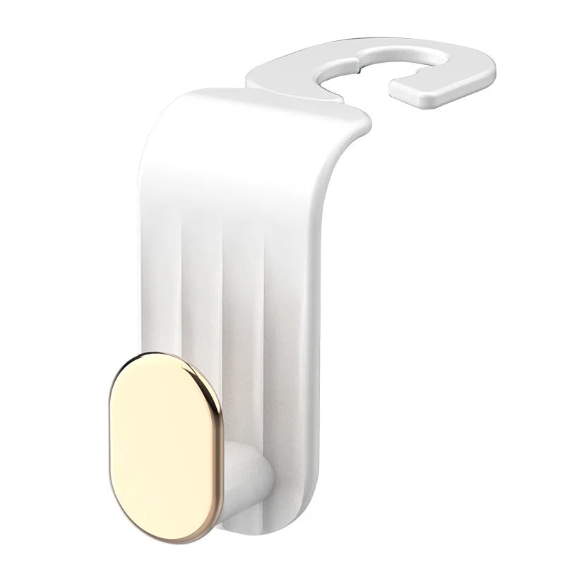 Waterproof Car Seat Back Hook Auto Interior Headrest Hanger Holder (White)