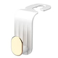 Waterproof Car Seat Back Hook Auto Interior Headrest Hanger Holder (White)