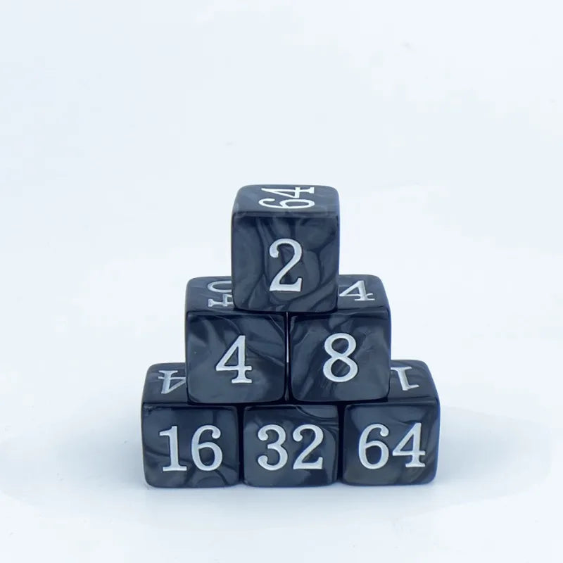 10Pcs/set 16mm Acrylic Square Angle Backgammon Multiple Cross-border Dice Creative Regular Game Dice