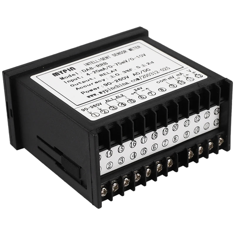 MYPIN DA8-RRB DA8-VRRB Intelligent Sensor Meter Display Controller Input 0-75mV/4-20mA/0-10V Universal Sensor Indicator