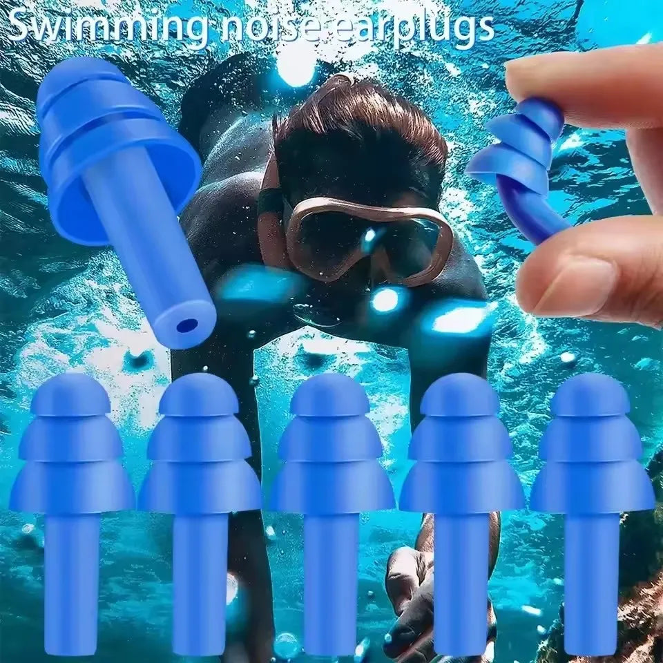 20/1Pair Ear Plugs Sleeping Noise Cancelling Reusable Silicone Sound Block Earplugs Summer Waterproof Swimming Ear Plug With Box