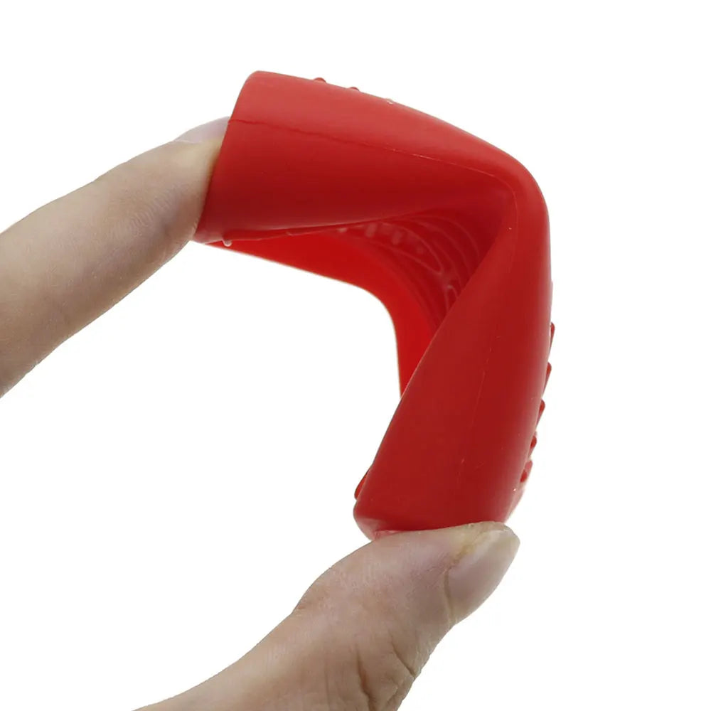 JCD 1Pair Silicone Insulated Pot Ear Clips Grip Silicone Pot Holder Sleeve Pot Glove Pan Handle Cover Grip Kitchen Tools