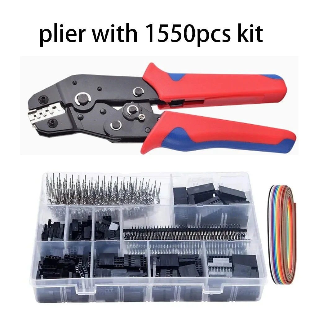 460/1550PCS Micro JST-XH Dupont Wire Connector Kit 2.54mm 2/3/4/5/6Pin Male/Female Pin Header Cable Jumper Housing Adapter