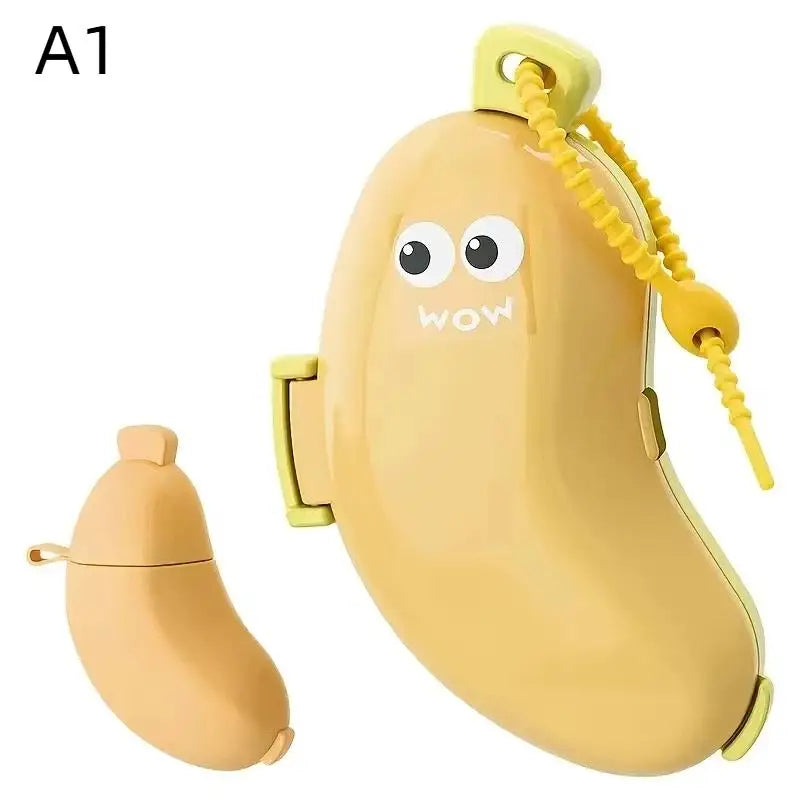 1 Set Dust Proof Bristle Protector Banana Portable Toothbrush Travel Case Compact Bacteria Resistant Storage