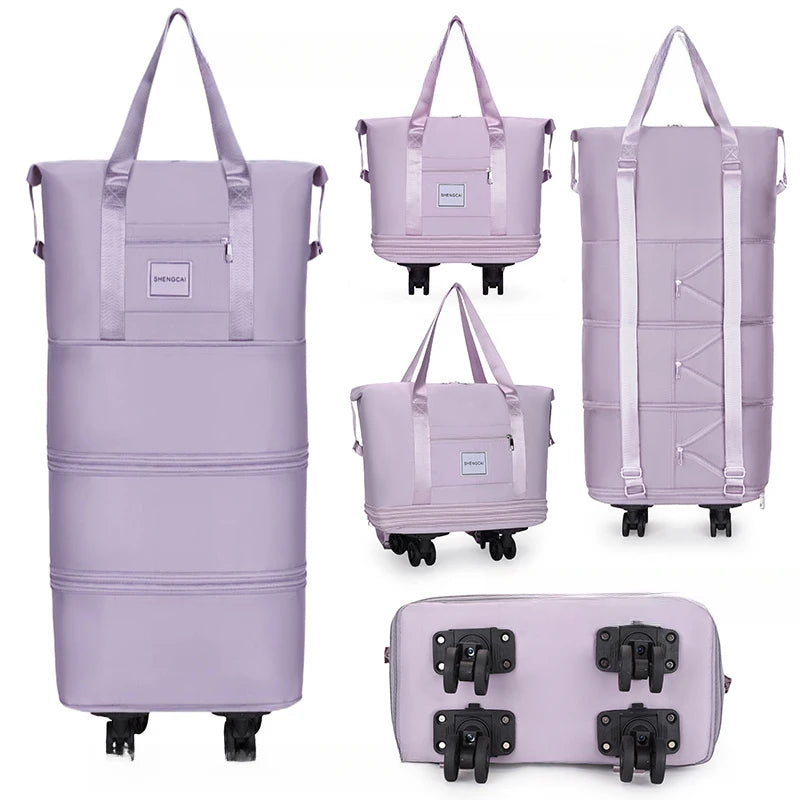 Travel Bag Backpack Large Capacity Disassembly Universal Wheel Storage Bag Luggage  Portable Double-layer Checked Bag with Wheel