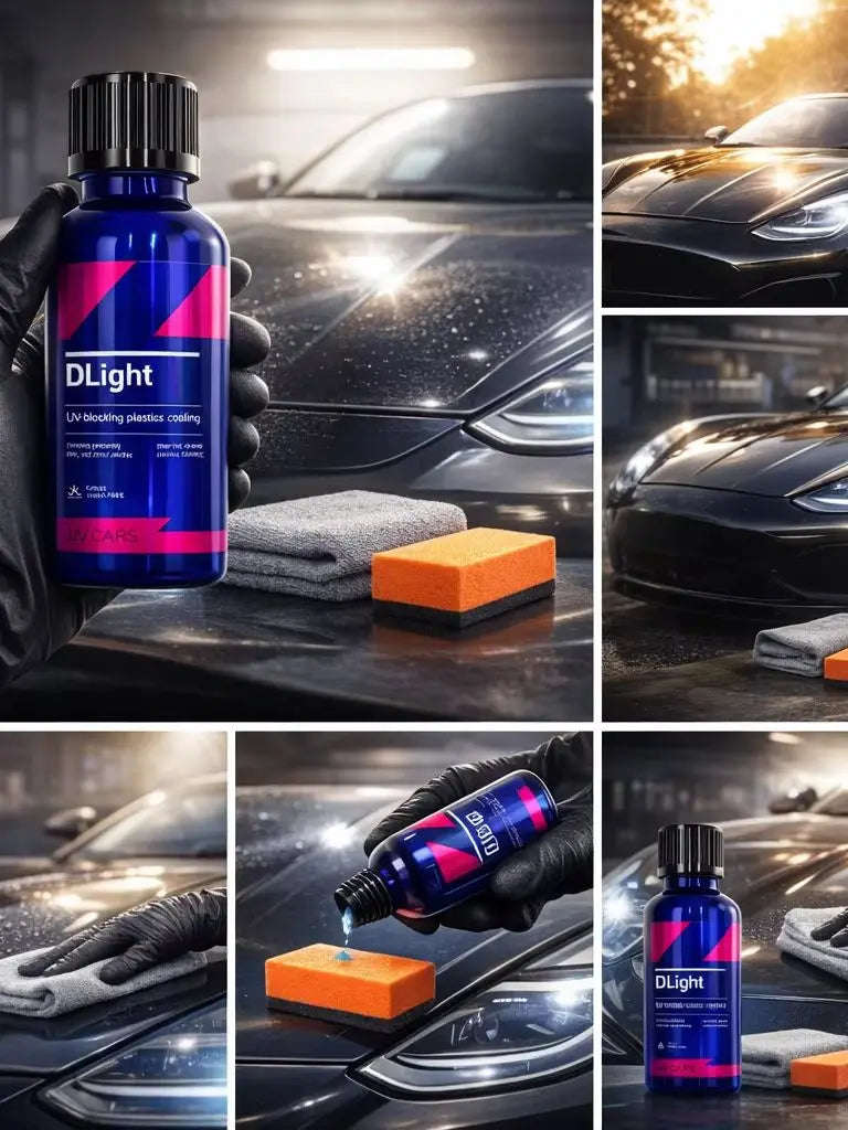 Car CQUARTZ DLight UV Ceramic Headlight Coating Long-Lasting Protection Coating for Car Care Headlights and PPF Plastics