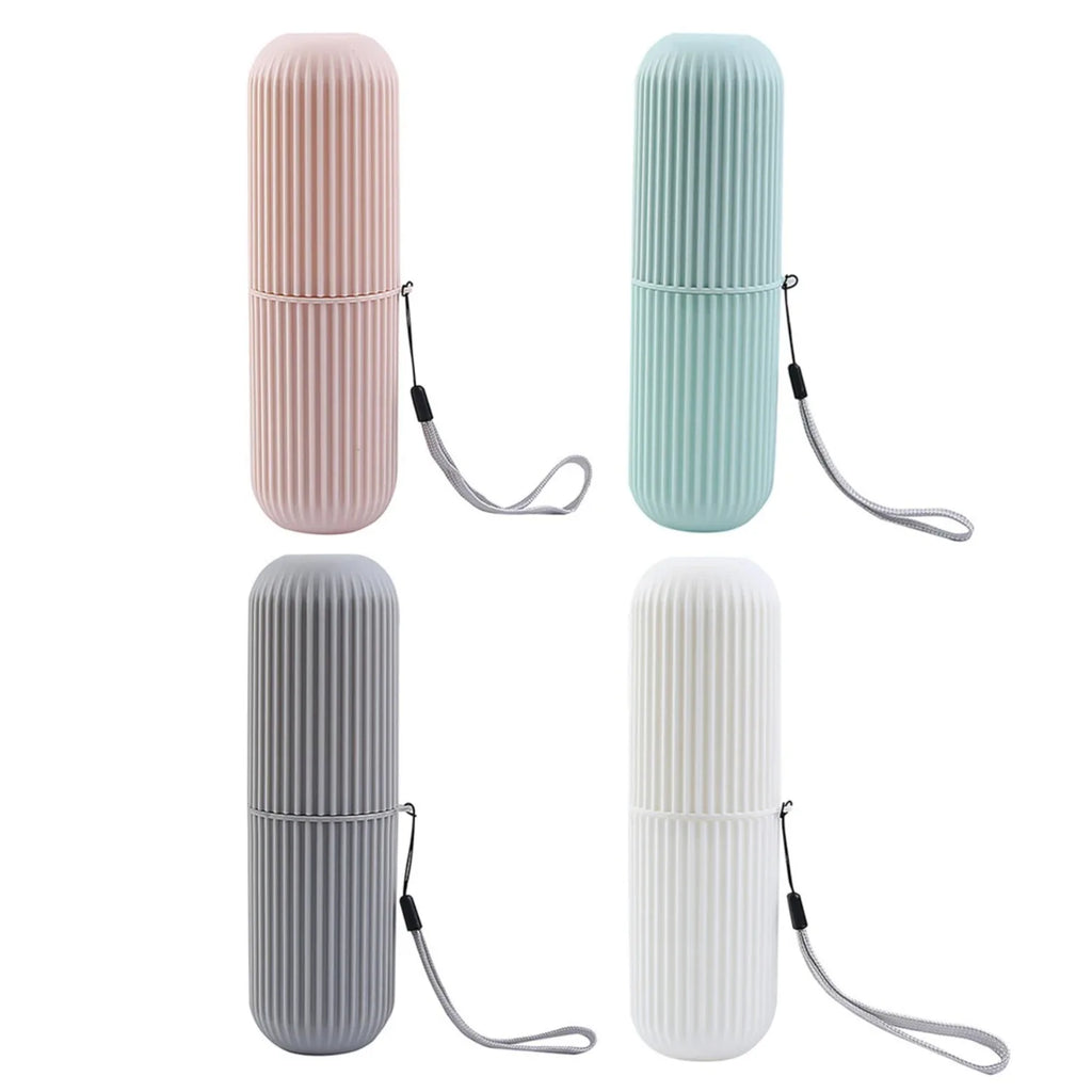 3pcs Toothbrush Travel Containers Transparent Portable Toothbrush Case Outdoor/business Trip/travel Acessories
