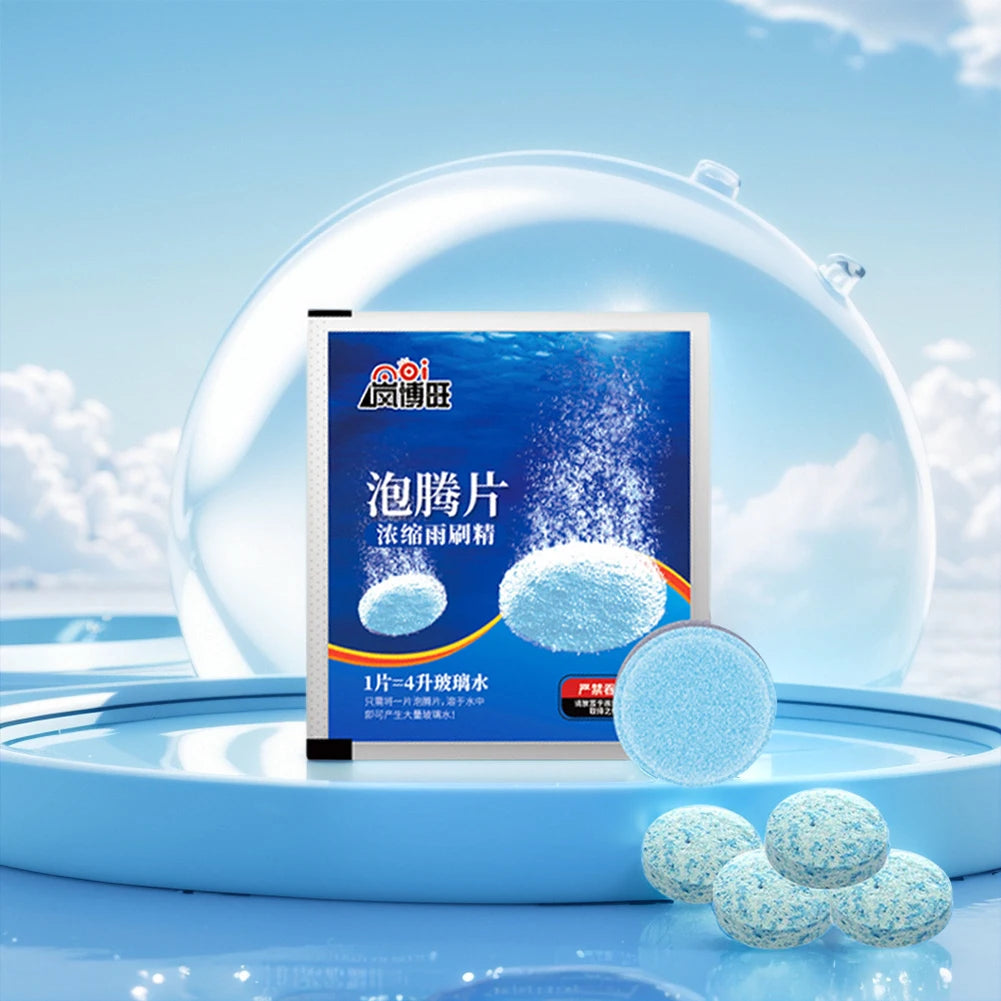 Effervescent Tablets Cleaning Auto Wiper Glass Solid Cleaning Concentrated Tablets Detergent Car Windshield Glass Solid Cleaner