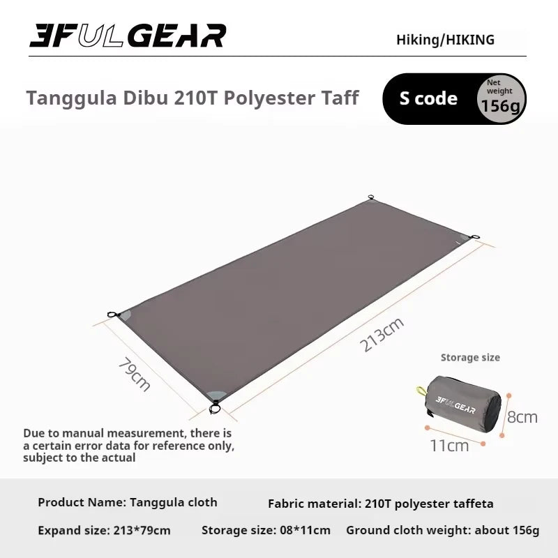 3F UL GEAR Tanggula Ground Cloth Outdoor Camping Multifunctional Portable Lightweight Moisture-Proof and Waterproof Ground Cloth