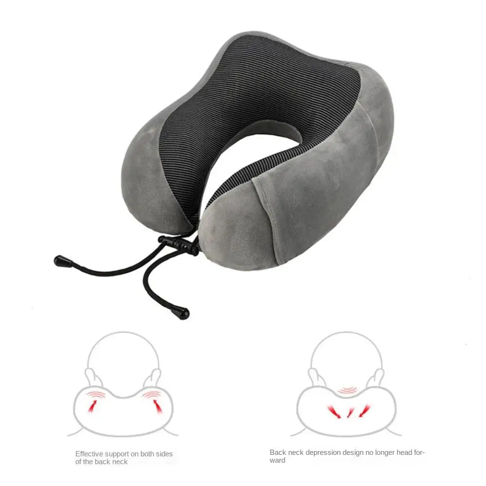 30*25*15cm U Shaped Pillows Neck Protect Cushion Without Carry Bag Plush Cushion Travel Essentials Slow Rebound Nap Pillow
