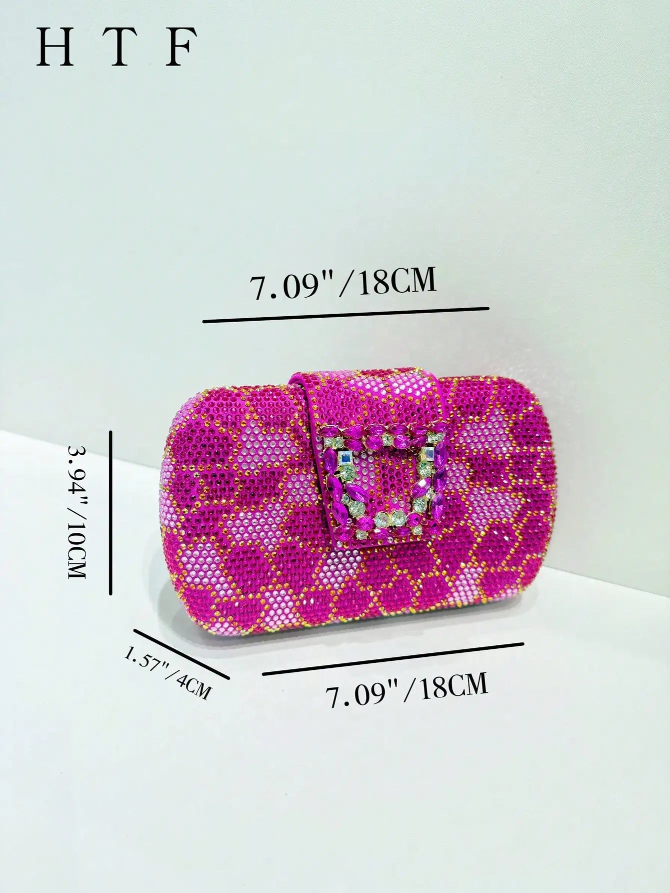 Evening Clutch Bag Fashion Glitter Fashion Clutch Bags Diamonds Metal Handle Evening Bags Ruched Box Handbags