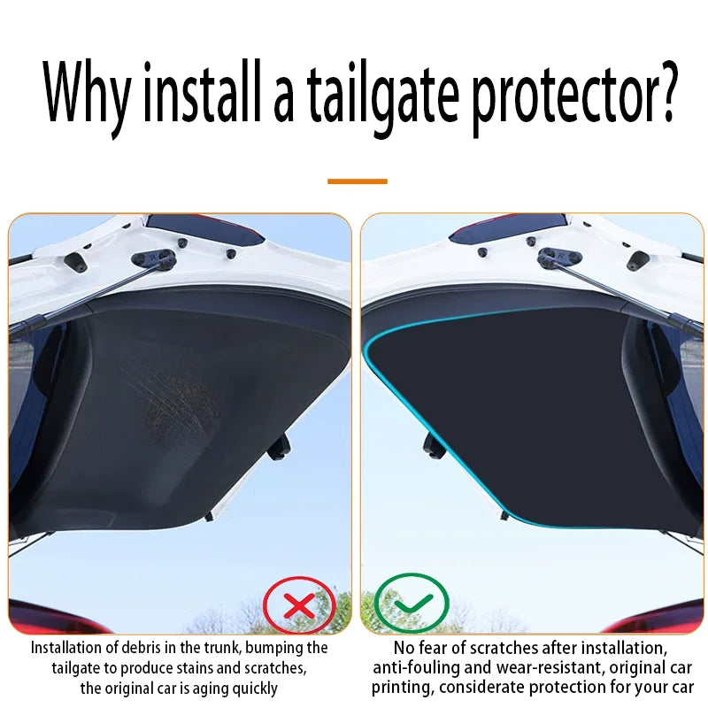 Car Trunk Tailgate Protection Pad For Toyota RAV4 XA50 2019~2025 MK5 Anti-dirty Waterproof Backplate Protective Mat Accessories