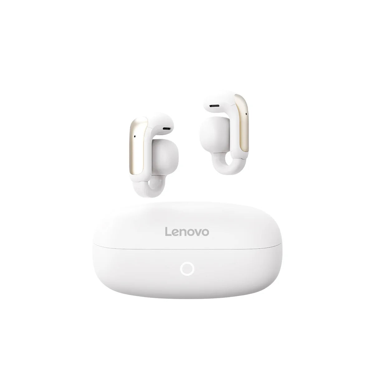 Lenovo Bluetooth 5.4 Ear Clip Headphones Human Ear Design, ANC Noise-Canceling Long Battery Life Low Latency Earphones Earbuds