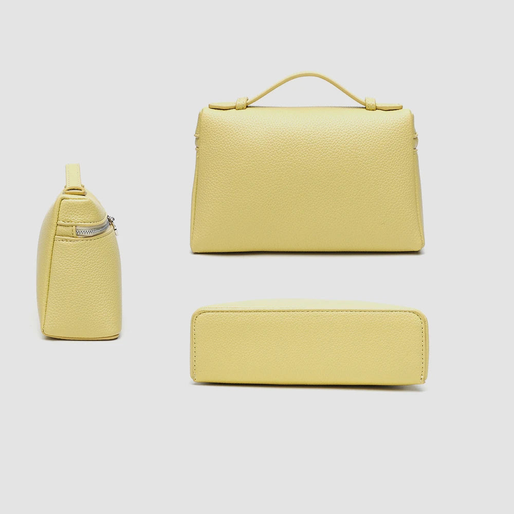 Customized name: pu leather texture, ins style lunch box bag, women's bag, new ostrich pattern commuter handbag, crossbody bag