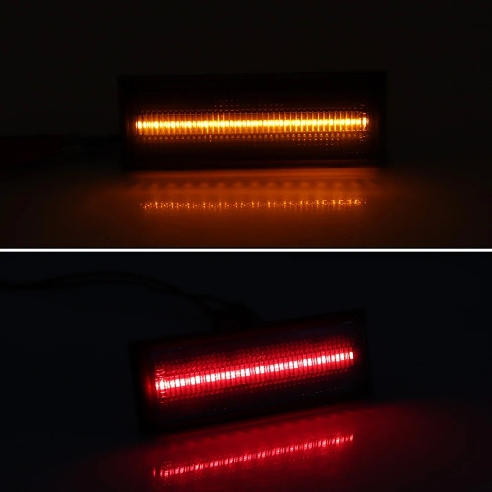 For Oldsmobile Cutlass 2 Door 1981-1988 Front / Rear Fender Side Marker Clearance Lights LED Turn Signal Lights Parking Lights