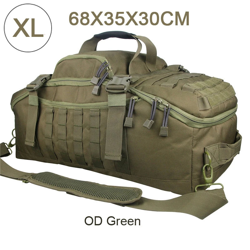 25L 45L 80L Sport Travel Bag Molle Tactical Backpack Gym Fitness Bag Large Duffle Bags for Camping Hunting Fishing