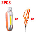 Running Safety Whistle Women 3 Modes LED Light Up Whistle With Lanyard Survival Whistle Keychain For Camping Type-C Charging