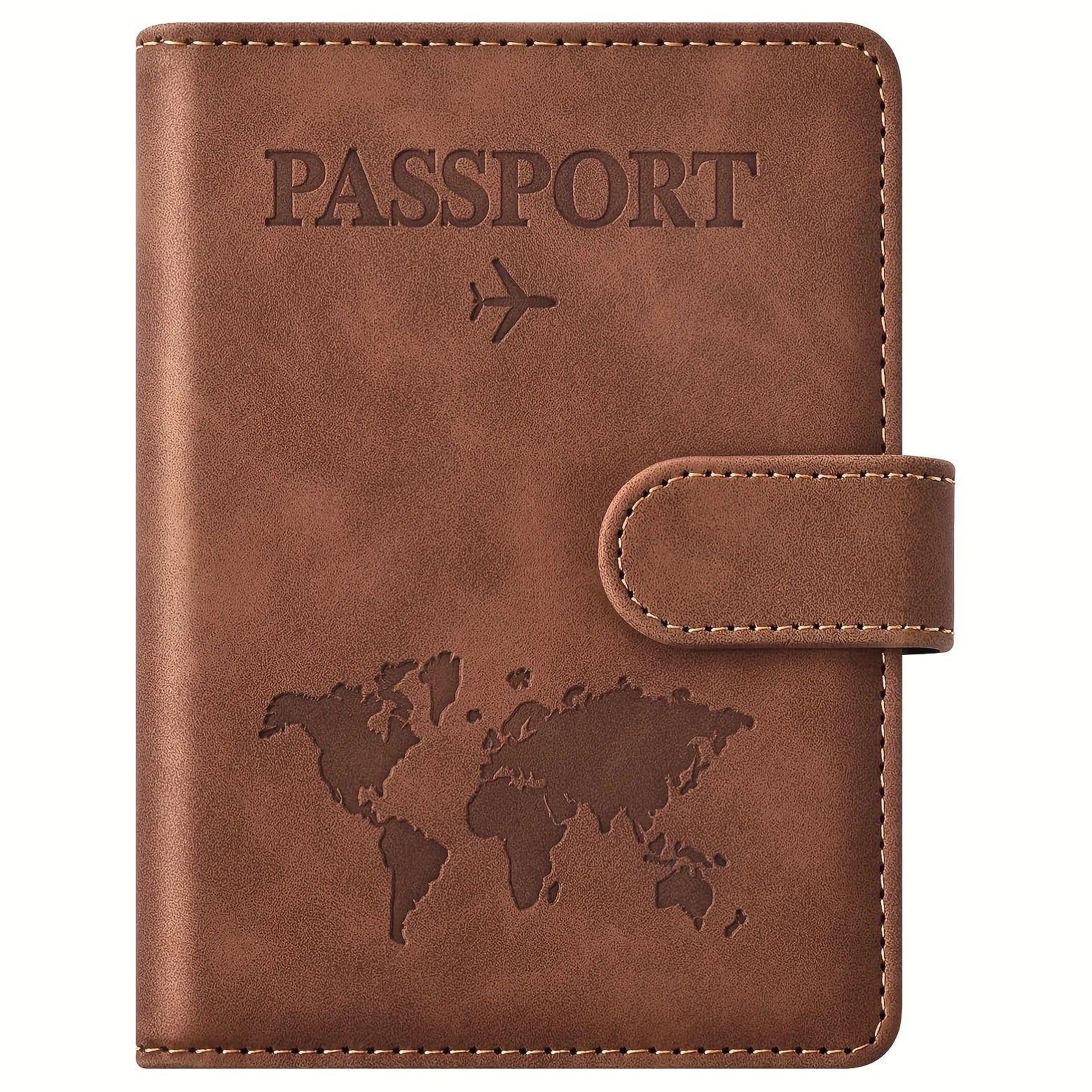 Passport Holder, Passport Cover with Credit Card Slot and Boarding Pass Slot Combo, Passport Wallet Case Book Travel Must Have,