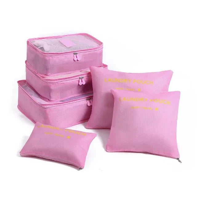 6/7PCS Set Travel Organizer Storage Bags Multifunction Packing Cube Bag For Clothes Tidy Portable Wardrobe Suitcase Pouch Case