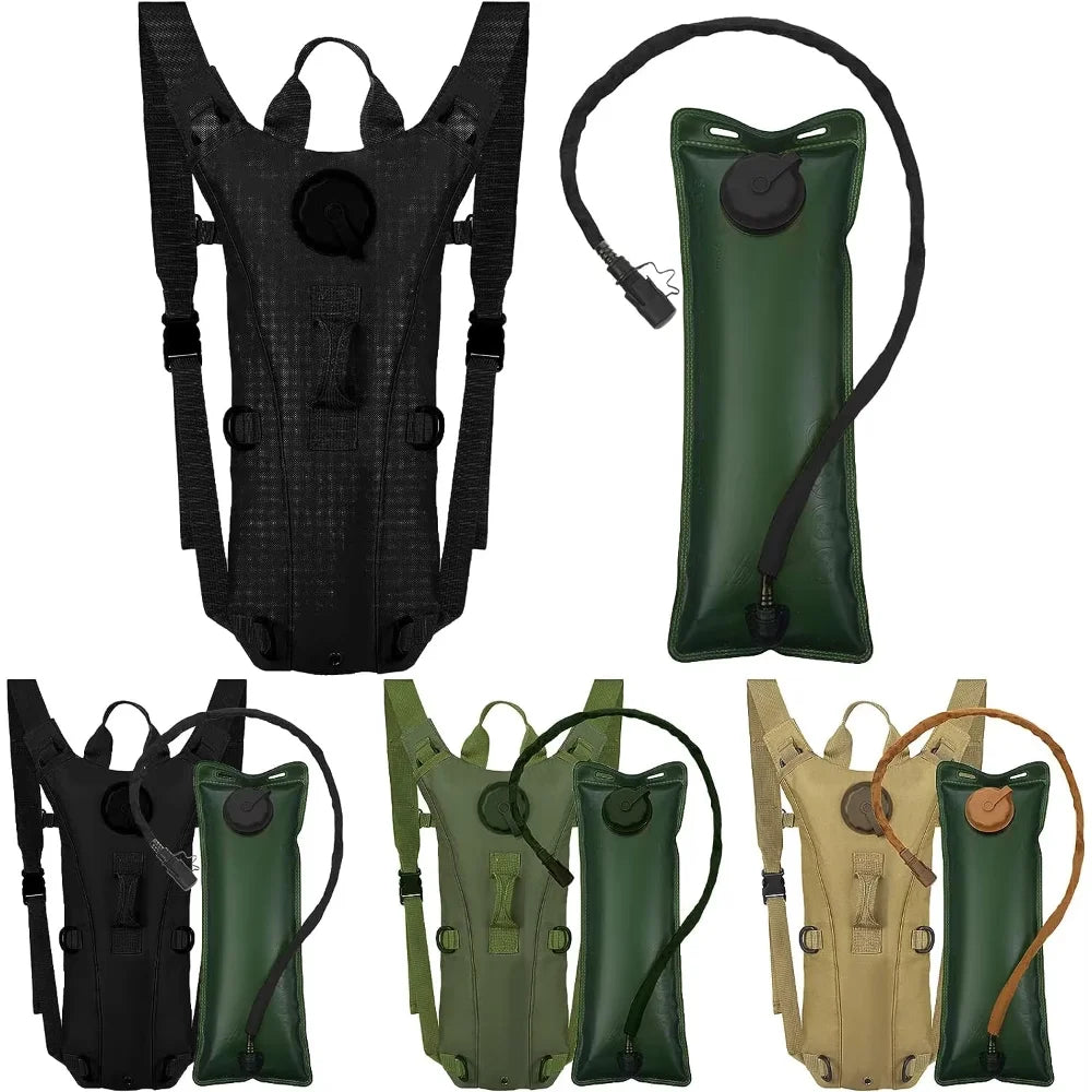 Sport Hydration Pack Backpack Water-proof Nylon Water Bag with 3 Liter Bladder for Hiking Cycling Climbing