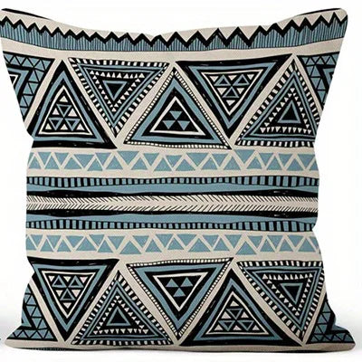 Geometric & Floral Pattern Double-sided Printed pillow cover Short plush Suitable living rooms bedrooms sofa throw cushion cover