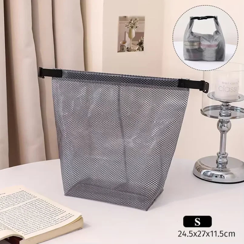 Waterproof Travel Makeup Storage Bag Portable Handheld Cosmetic Pouch Large Capacity for Women Outdoor