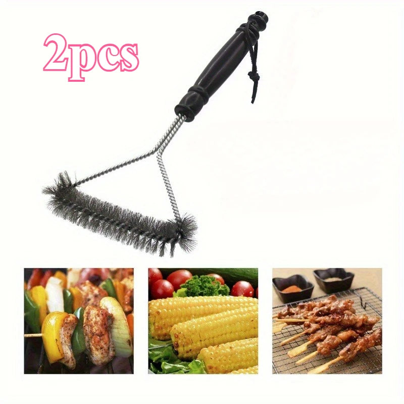 1/2/3PCS Floor Brush Desktop BrushBarbecue Mesh Cleaning Brush Barbecue Mesh Curl Brush Non-stick Multifunctional Cleaning Brush