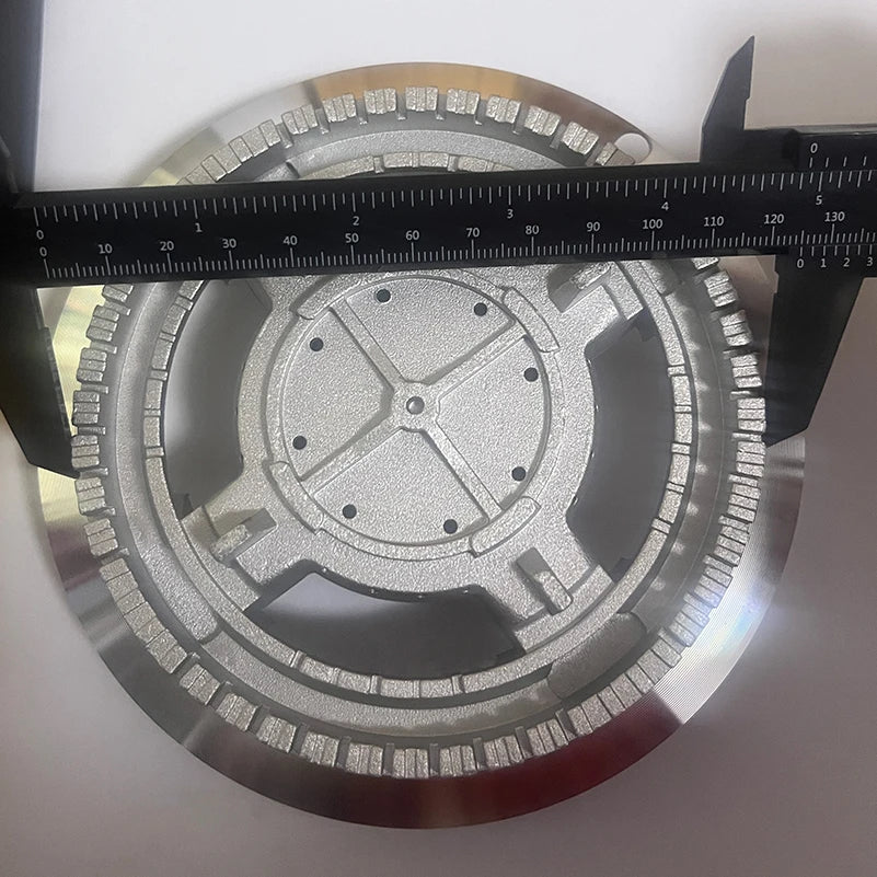 High temperature resistant AL base without caps heat resist aluminum parts seat burner for 55/75/100/130/135mm cap