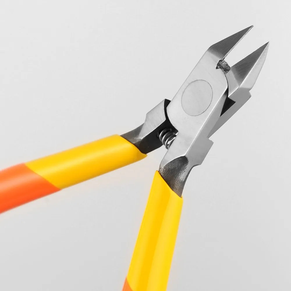 Carbon Steel Precision Diagonal Cutter Pliers Sharp Flush Nipper for Model Assembly Electronics Craft Wire Cutting Home Tool
