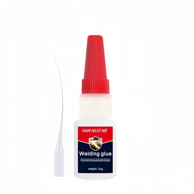 502 super strong quick-drying adhesive, professionally used for daily repair of toy plastics, is white, transparent and odorless