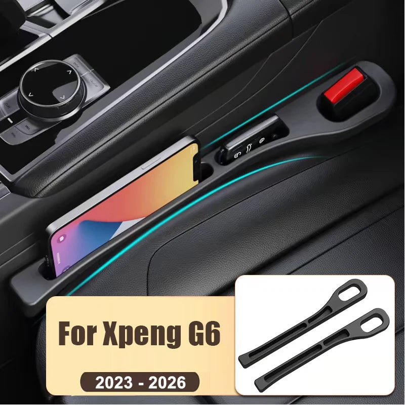 For Xpeng G6 2023 2024 2025 2026 2PCS Universal Car Seat Crevice Leak Proof Strips Gap Side Seam Filler Storage Accessories