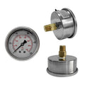 DIA 60MM Stable performance vacuum gauge 76 to 0 cmhg 2000 psi certificate pressure gauges