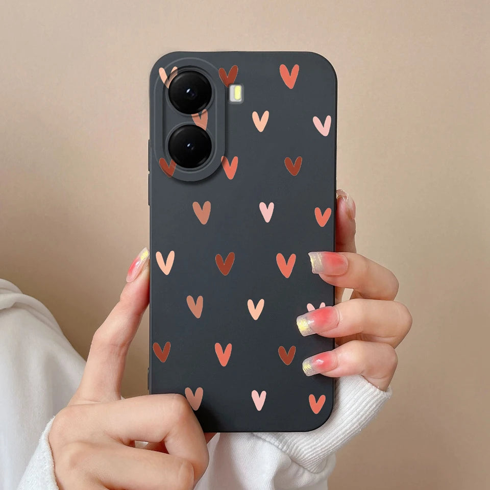For Xiaomi Poco X7 Pro Case Lovely Bear Love Heart Shockproof Anti-fall Antifouling Luxury Shell For xiaomi poco x7 pro Coque