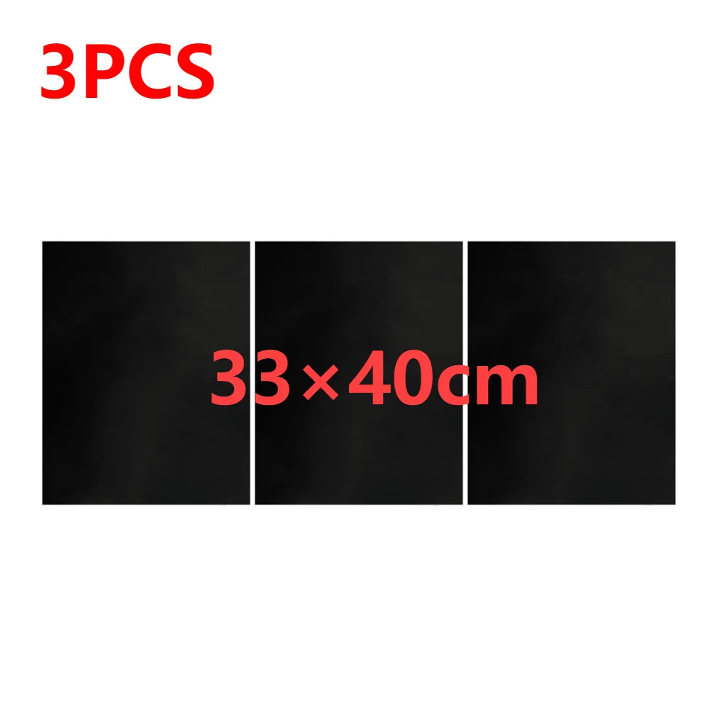 1-20PCS 50×40cm 33×40cm Oven Liners Grill Mat on Stick BBQ Grill Liners Reusable Barbecue Baking Liners Cook Pad Microwave Tool