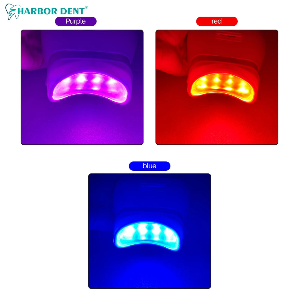 Dental Cold Light Lamp 3Color Desk Tooth Whitening Machine Bleaching Accelerator Device LED Light Dentistry Equipment