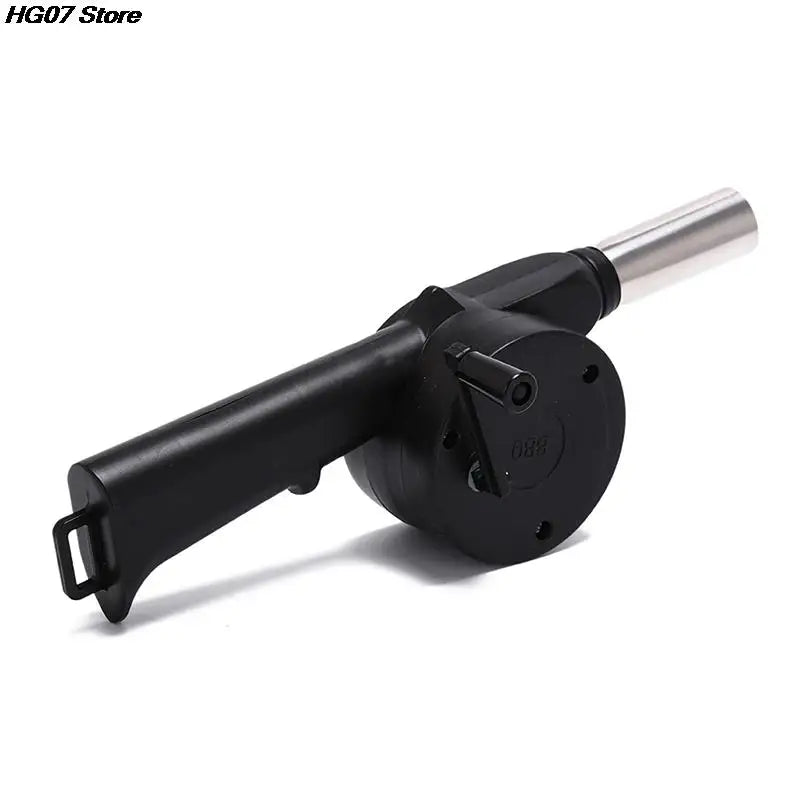 1PC Outdoor Cooking BBQ Fan Air Blower For Barbecue Fire Bellows Hand Crank Tool For Picnic Camping