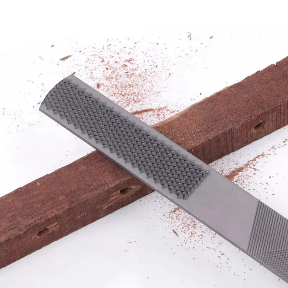 4 In 1 Metal File Double Sided Wood Carving Rasp 8''/200mm Steel For Carpenter DIY Gadget Woodworking Hand Tools Square Head