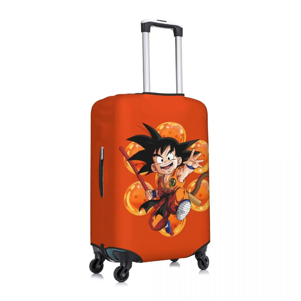 Kid Goku With Dragon Balls Dragon Ball Suitcase Cover Travel Flight Practical Luggage Accesories Protector