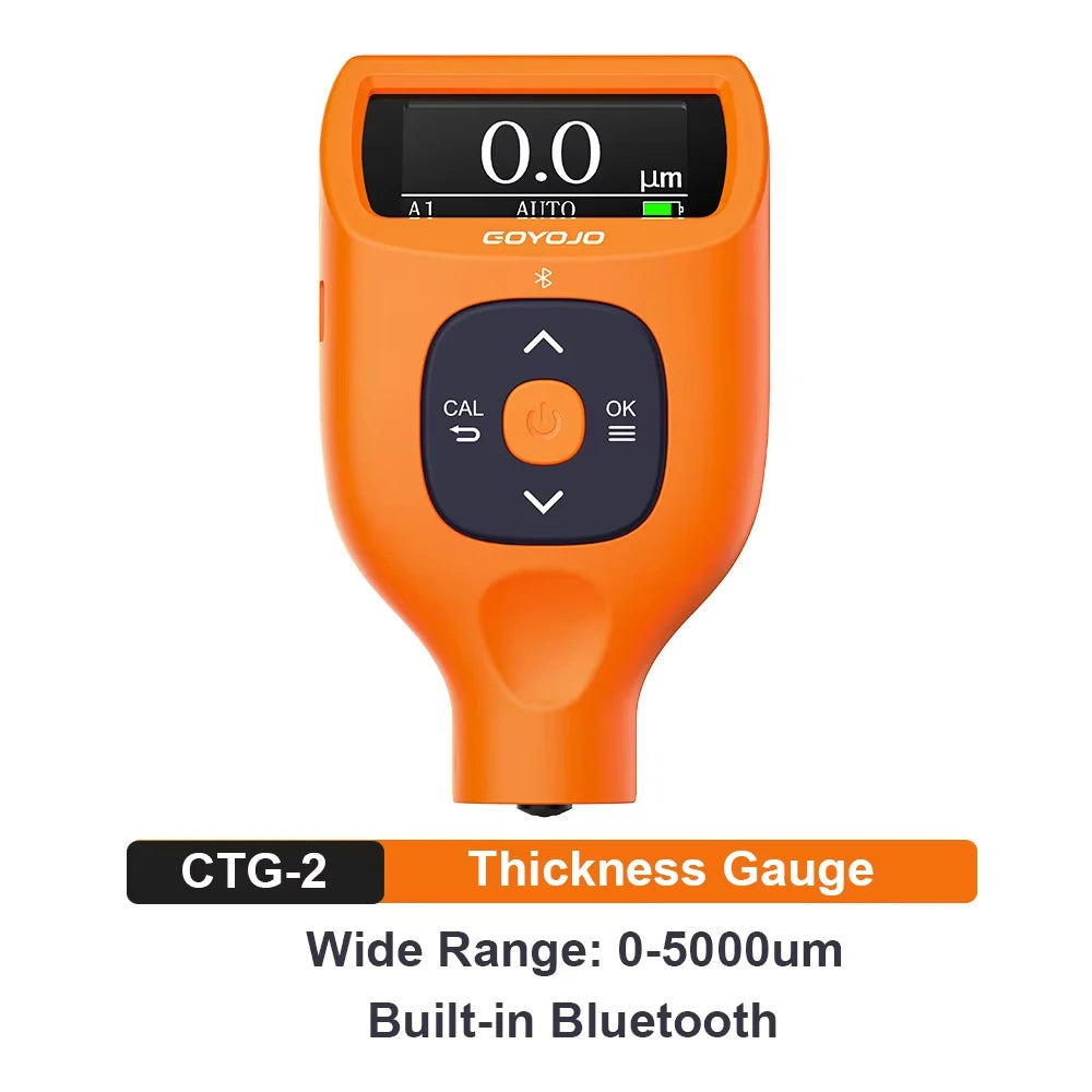 Automotive Coating Paint Thickness Tester 0-2000μm Coating Thickness Gauge ±(2%+1μm) Accuracy Auto Fe/Al/Zn/Fe(C) Detection
