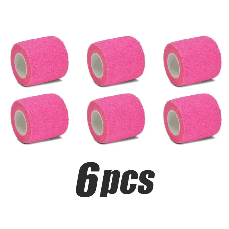 1-15pcs 2.5/5/7.5/10cm*4.8m Gauze Bandage Self-adhesive Breathable Elastic Bandages Sports Fixing Finger Wrist Leg Baby Care