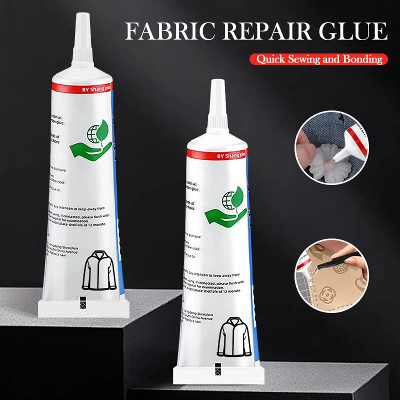 15/60ml Strong Fabric Glue Transparent Quick Dry Patch Glue for Clothing Repair Permanent Bonding Versatile Waterproof Adhesive