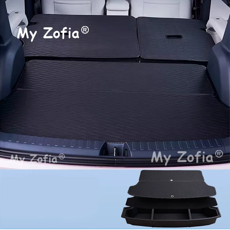 For Geely EX2 Xingyuan eMAS 5 2025 2026 Car Trunk Storage Box Organizer Case Tailbox Stowing Tidying Toolbox Accessories